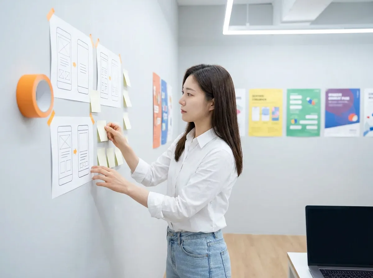 최유나 수료생이 작업하는 모습