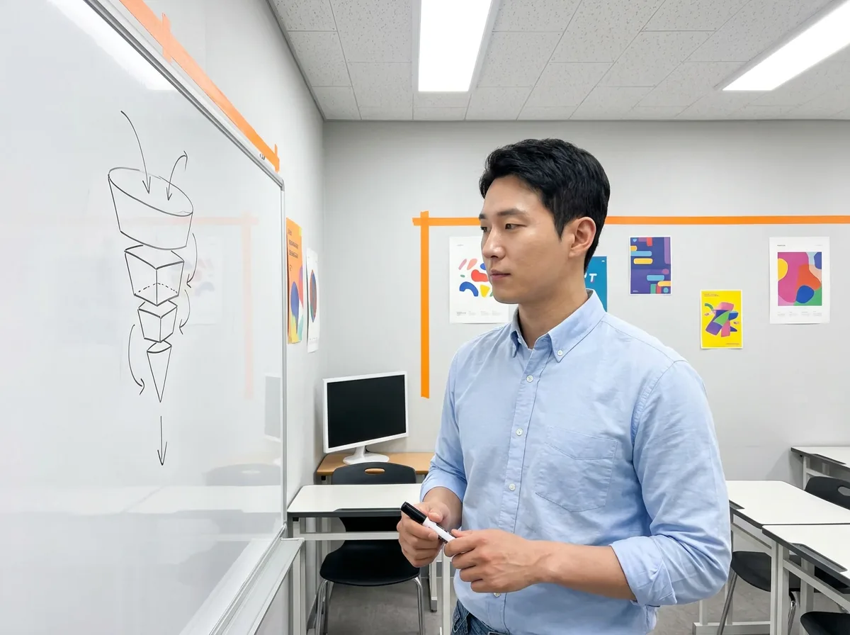 임태오 수료생이 작업하는 모습