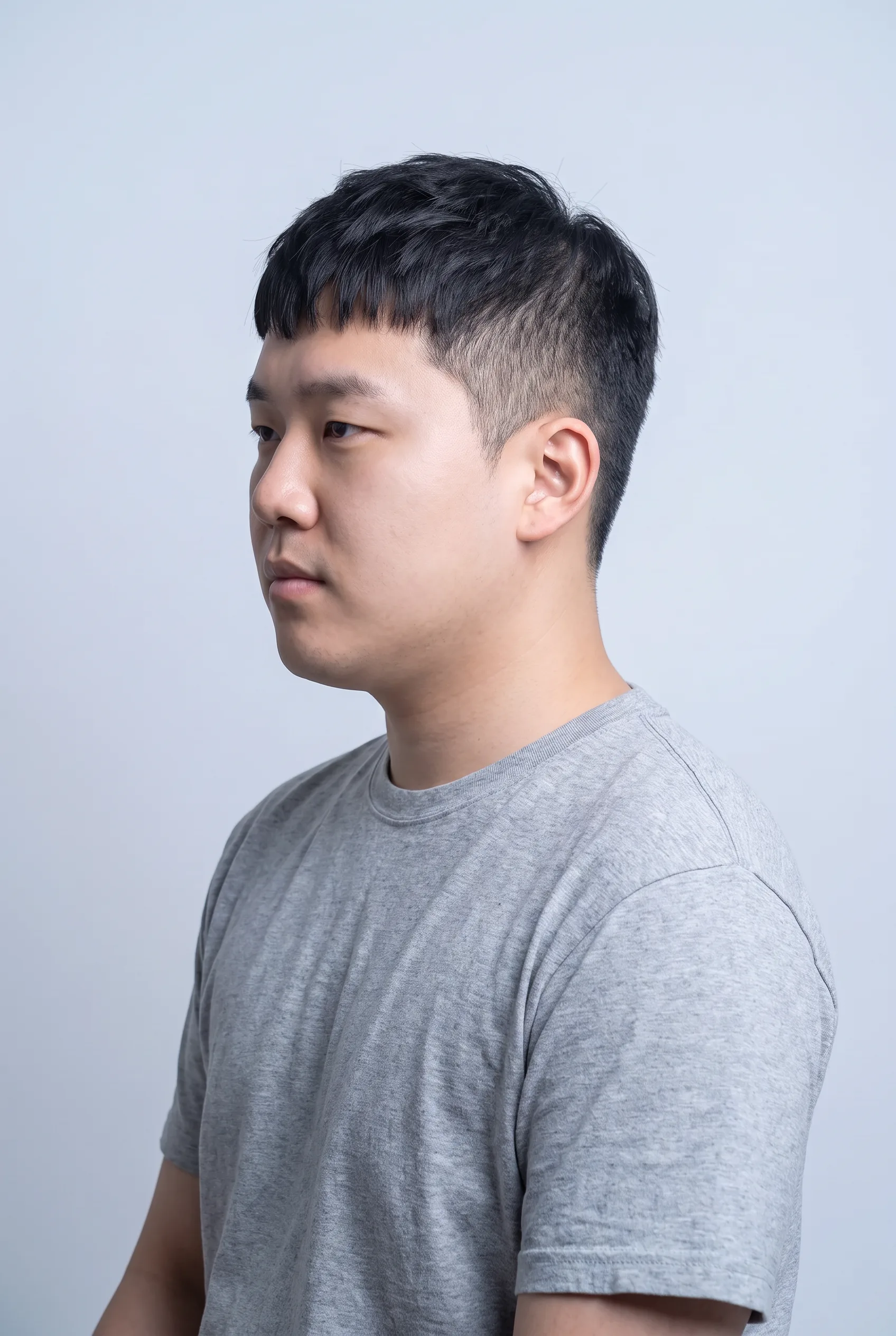 텍스처 크롭컷 옆·뒷모습